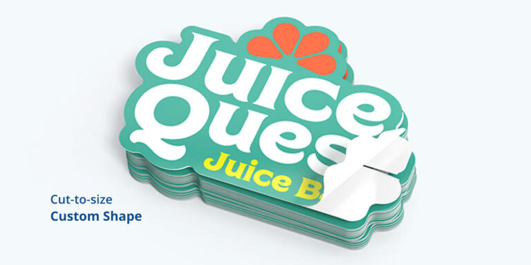 Colorful custom logo stickers